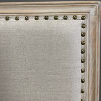 Bambury Oak & Linen Headboard - Queen