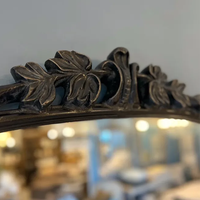 Bella Vita Full Length Mirror - Aged Black - 190cm