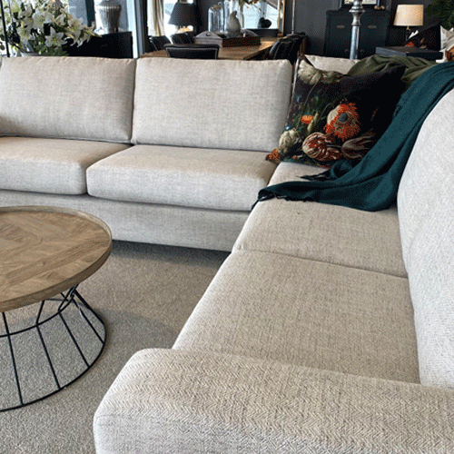 Bellamy 3 2.5 Corner Lounge Suite NZ Made Kenji Fabric