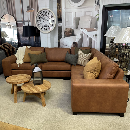 Bronson 3 + 2.5 Corner Lounge Suite - NZ Made - Eastwood Fabric