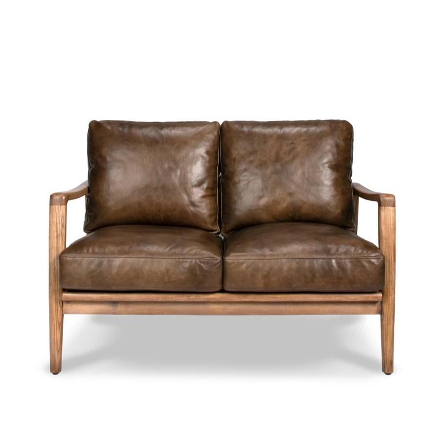 Cabana Leather 2 Seater Sofa - Brown