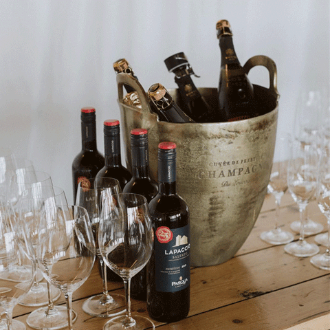 Antler Ice Bucket - Aged Gold