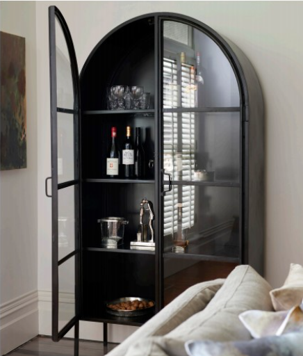 Arch Curve Iron Cabinet