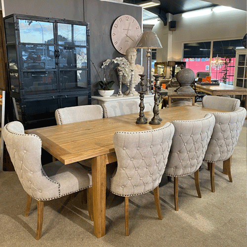 Maya Upholstered Dining Chair Light Greenslades Furniture