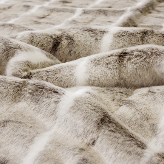 Heirloom NZ Made Faux Fur Throw 150x180cm Mountain Rabbit