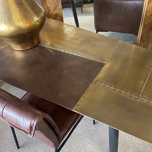 Jet Desk in Vintage Brass Finish