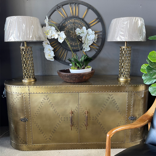Jet Sideboard in Vintage Brass