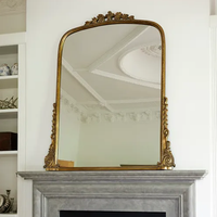 Bella Vita Mantle Mirror - Antique Gold Finish - 150cm