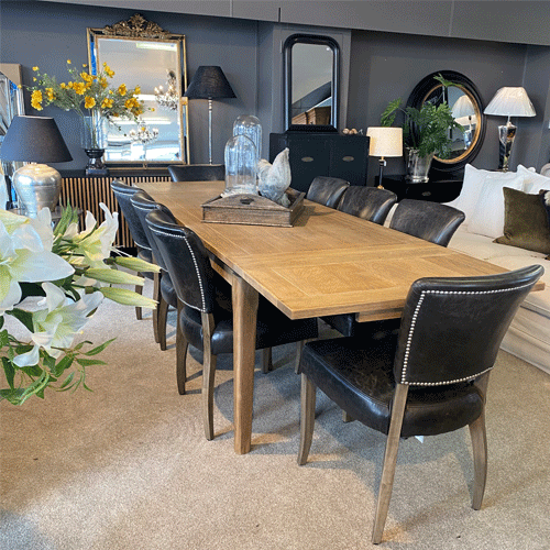 Hartley Double Extension Dining Table - 1.8m - 2.3m - 2.8m