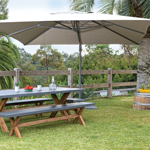 Shelta Navare Cantilever Umbrella O'bravia™ Fabric 2.8m Square P