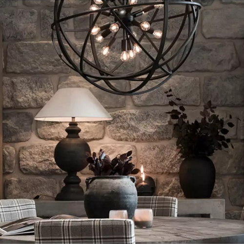 Halo Nest Pendant Light Medium Rouille Coated Rust Greenslades Furniture