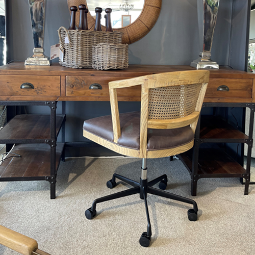 最終値下げ】ウォルク UP384 WORC Desk Chair(GR)（Culver Oak Swivel 