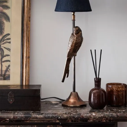 Parrot Antique Gold Lamp