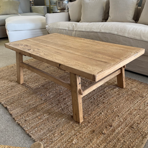 Reclaimed elm clearance coffee table