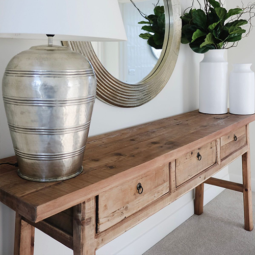 Pavia Salvaged 3 Drawer Console