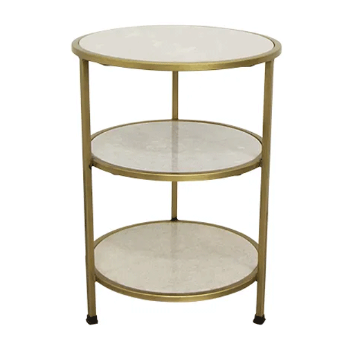 Prada 3 Tier Marble Side Table