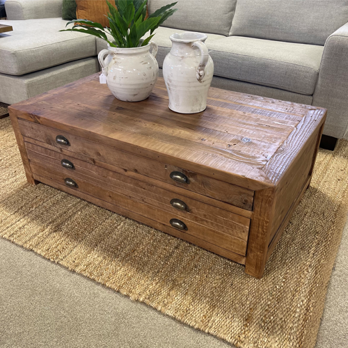 Print Coffee Table 2 Drawer Greenslades Furniture