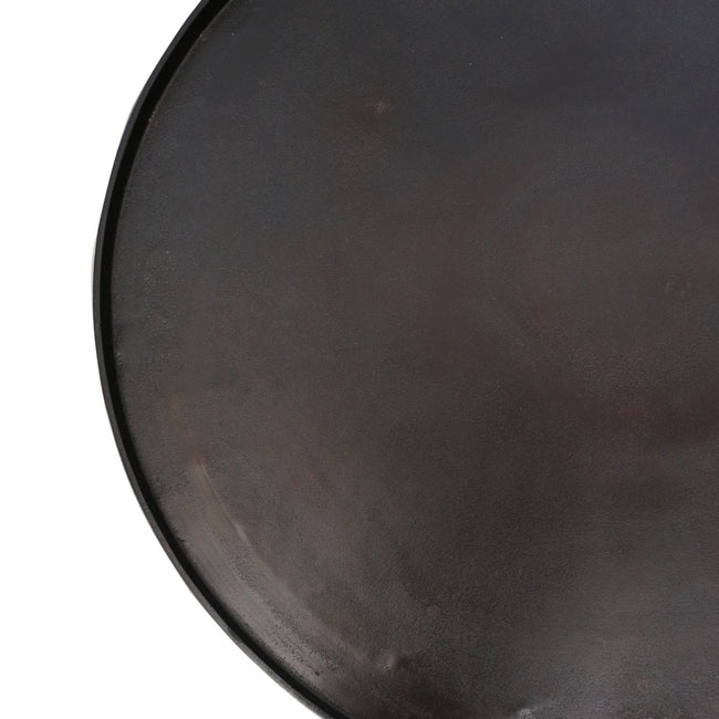 Saxon Round Metal Coffee Table - Dark Bronze