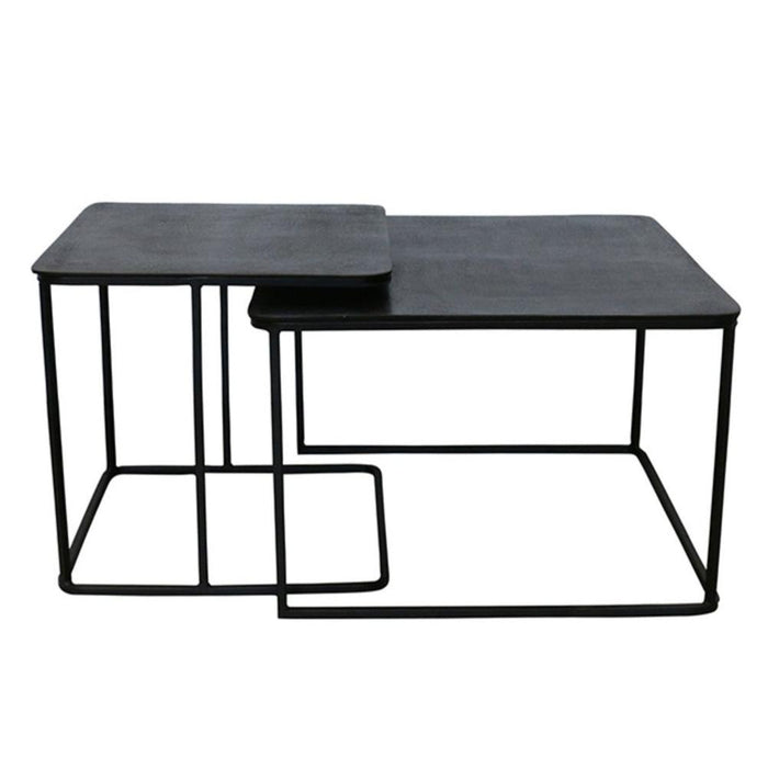 square nest of 2 side tables