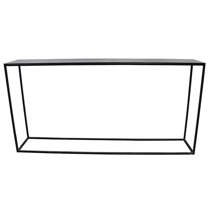 Rumi Console Table - Antique Black Finish - 163cm