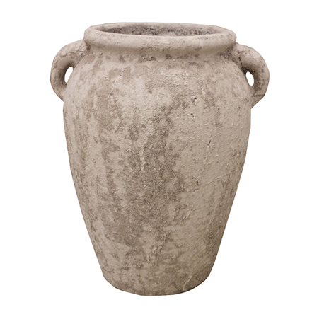 Tuscan Style Wide Stone Urn Large