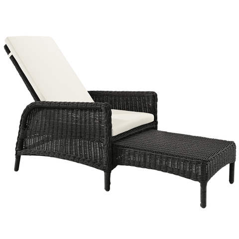 Artwood Tampa Outdoor Lounger - Classic Black