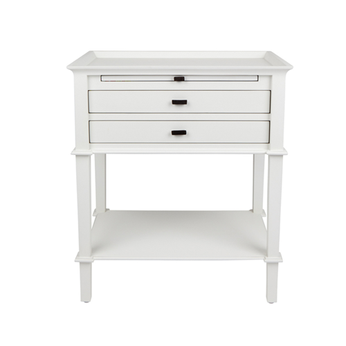 Weatherley Bedside Table White Greenslades Furniture