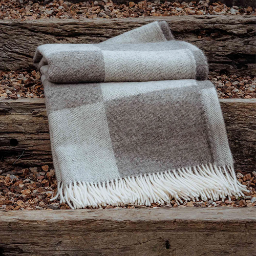 Lakes Hayes 100% NZ Wool Throw - Ash