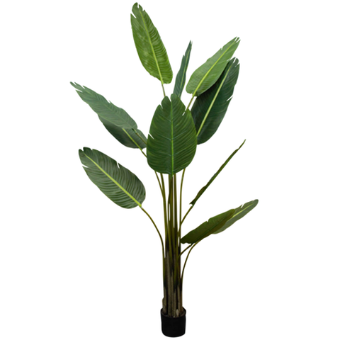 Potted Artificial Deluxe Reed Palm Tree - 120cm
