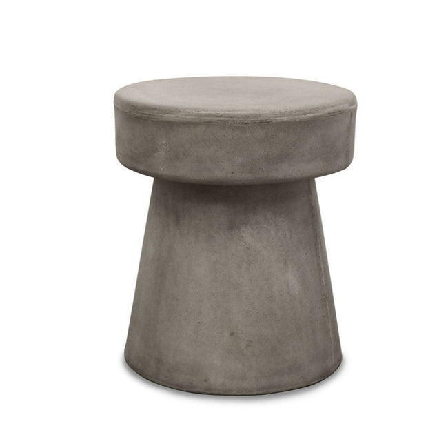 Mushroom Outdoor Concrete Side Table - Grey