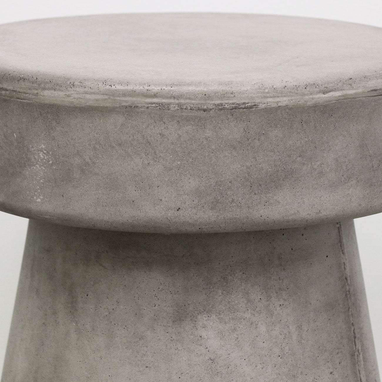 Mushroom Outdoor Concrete Stool - Grey