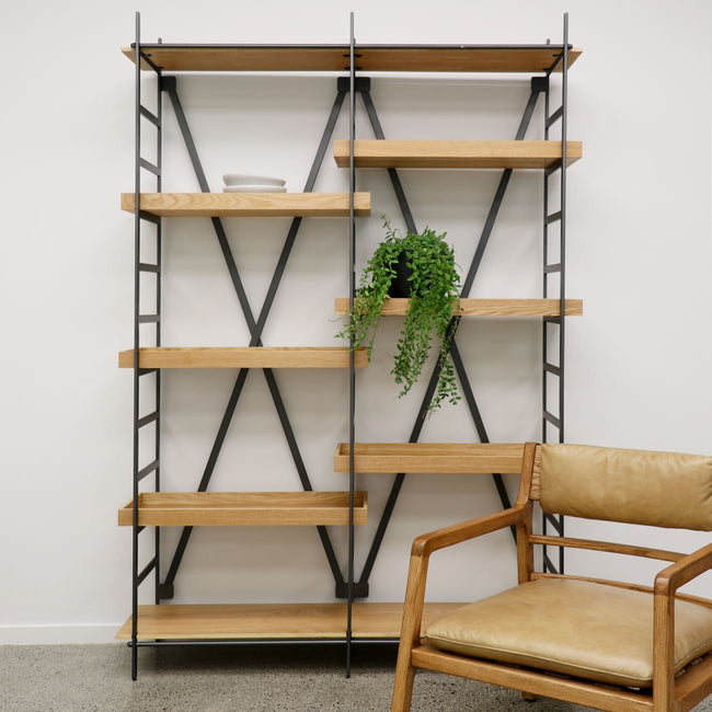 Cato Shelving Bookshelf - Double