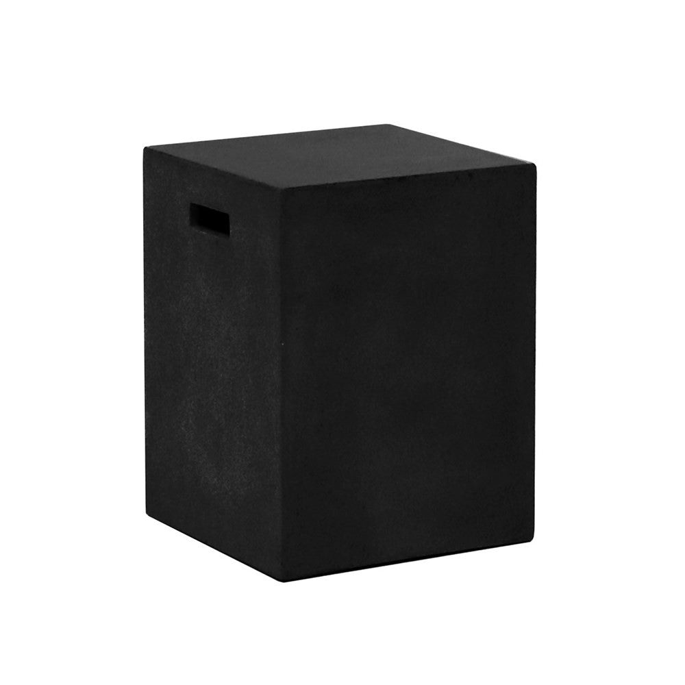 Concrete Outdoor Side Table - Black