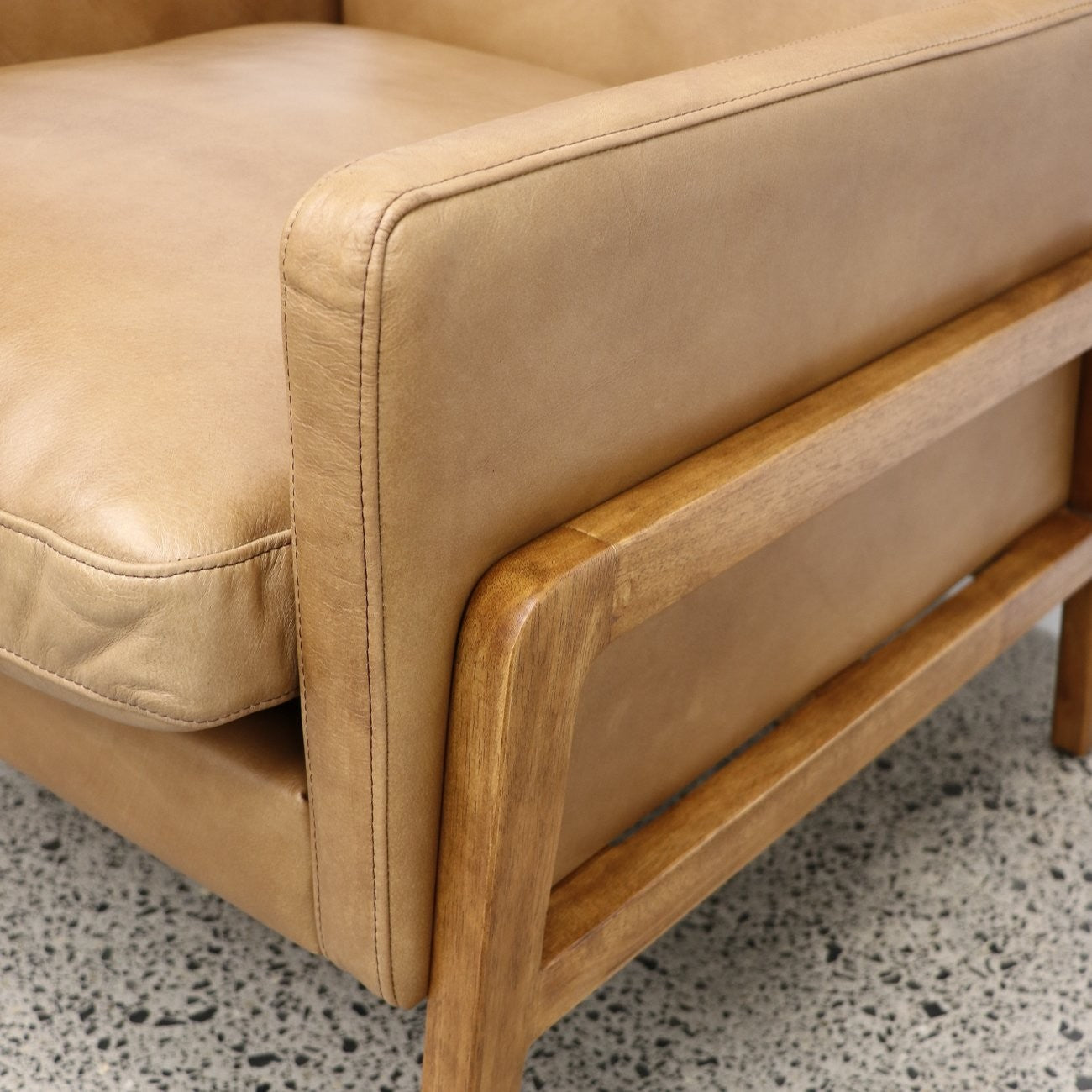 Sloane Leather Armchair - Tan