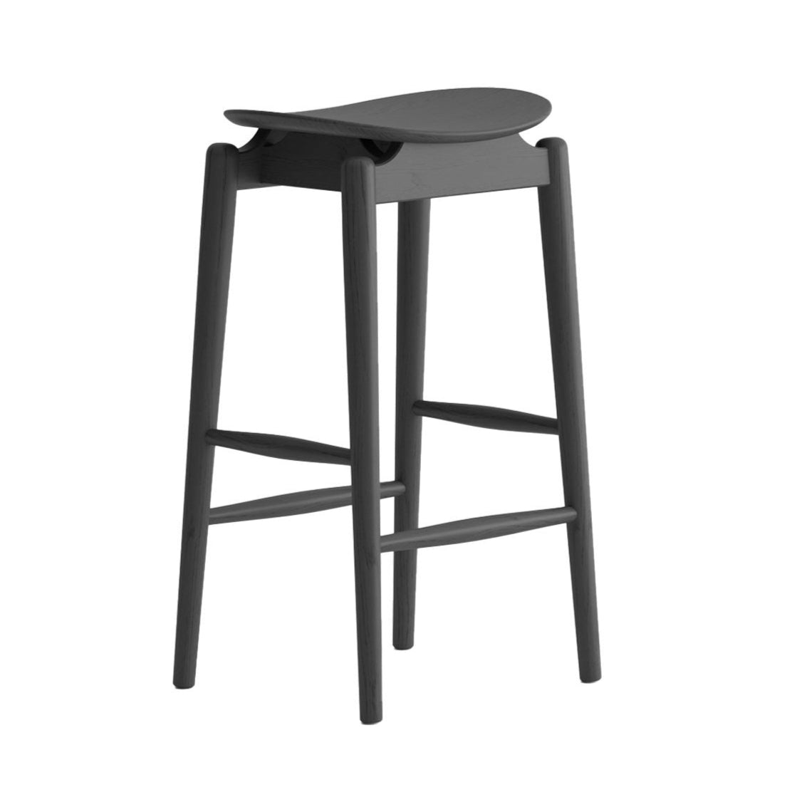 Oslo Oak Barstool - Black