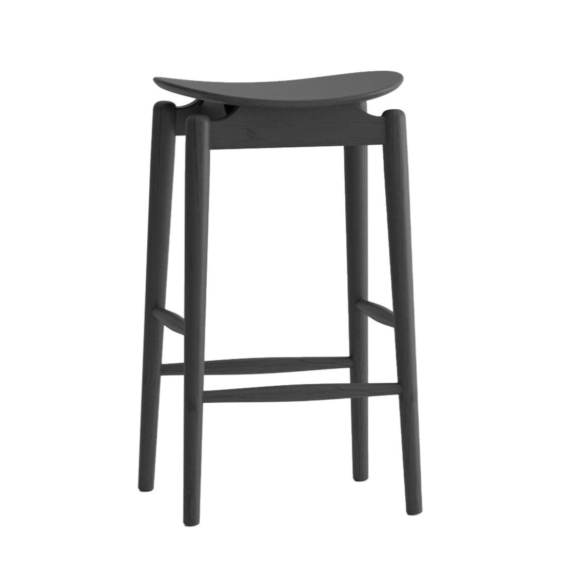 Oslo Oak Barstool - Black