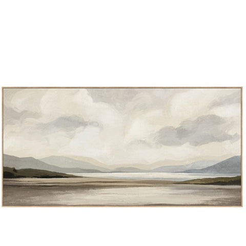Croft Framed Canvas with Hand Painting