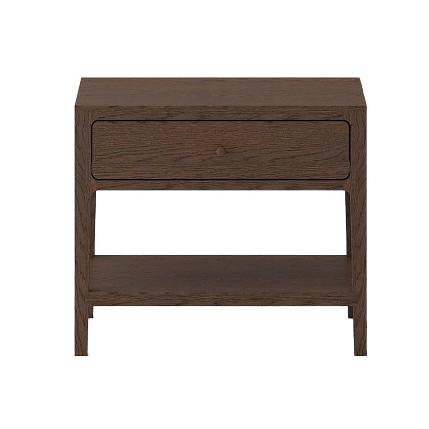 Lunde Bedside Table - Walnut