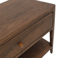 Lunde Bedside Table - Walnut