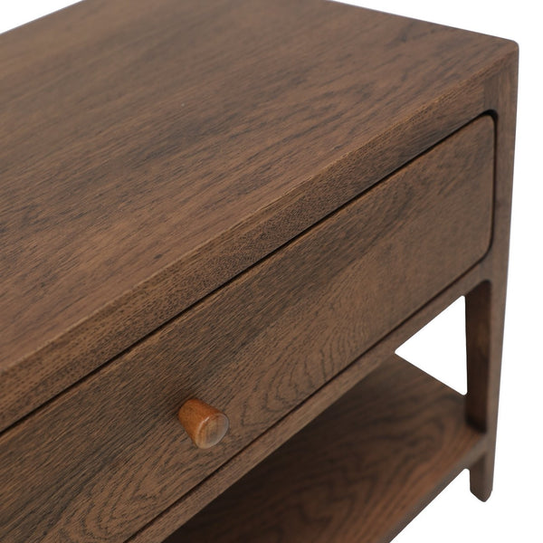 Lunde Bedside Table - Walnut