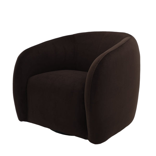 Max Swivel Chair - Chocolate Velvet