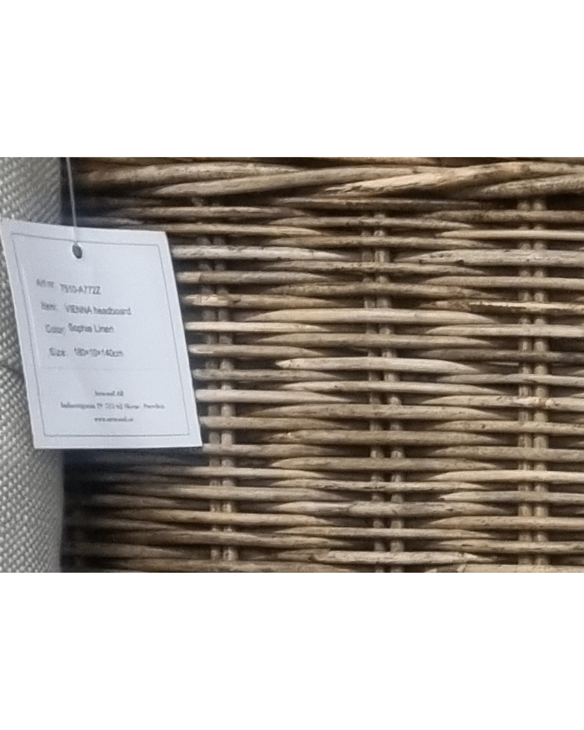 Artwood Liberty Rattan Headboard - King/Super King