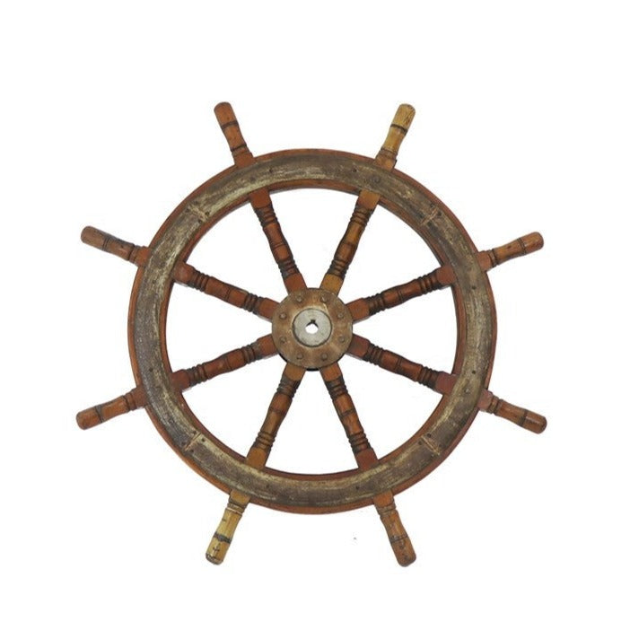 Vintage Ships Steering Wheel Greenslades Furniture