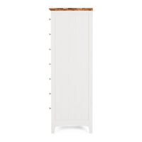 Hudson White Bedroom Drawers - Slim