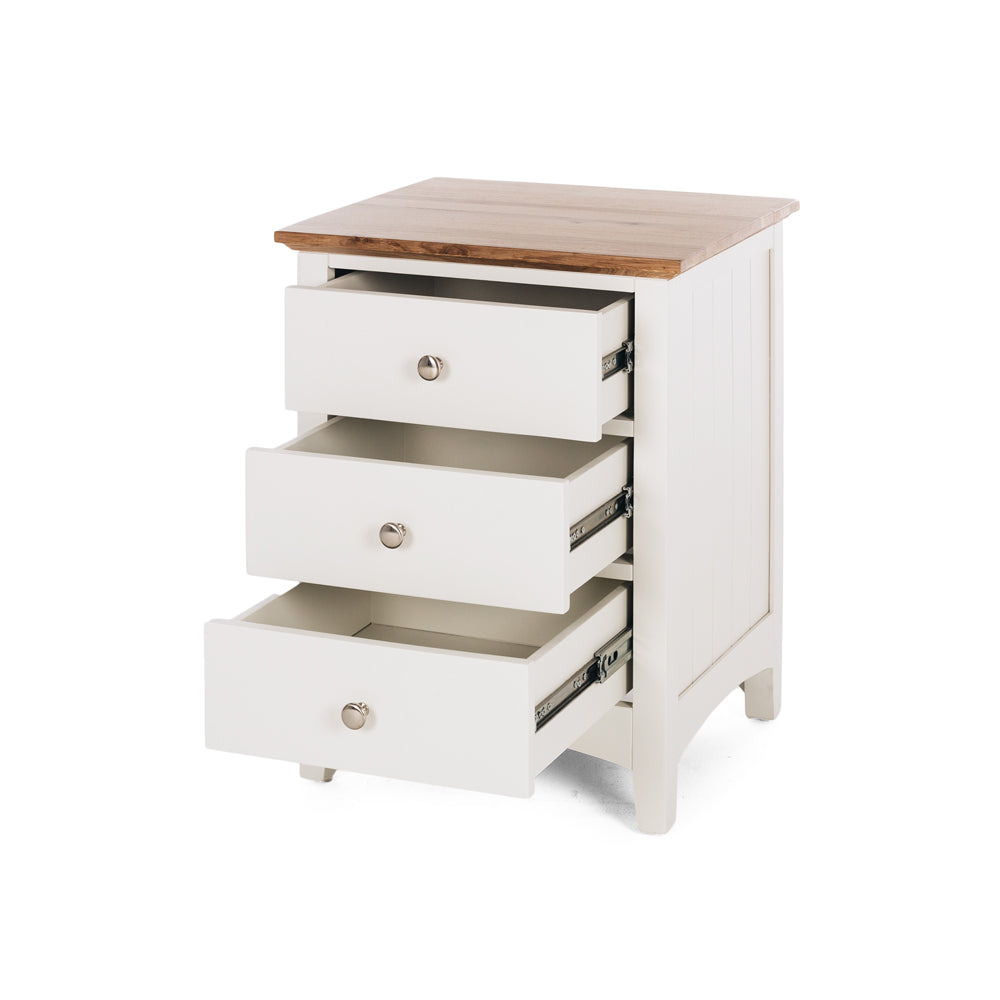 Hudson Bedside Table 3 Drawer