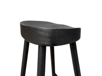 Napa Barstool - Solid American White Oak - Black