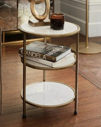 Prado 3 Tier Marble Side Table