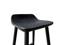 Cortez Barstool - Solid American White Oak - Black