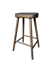 Napa Barstool - Solid American White Oak - Dark Brown