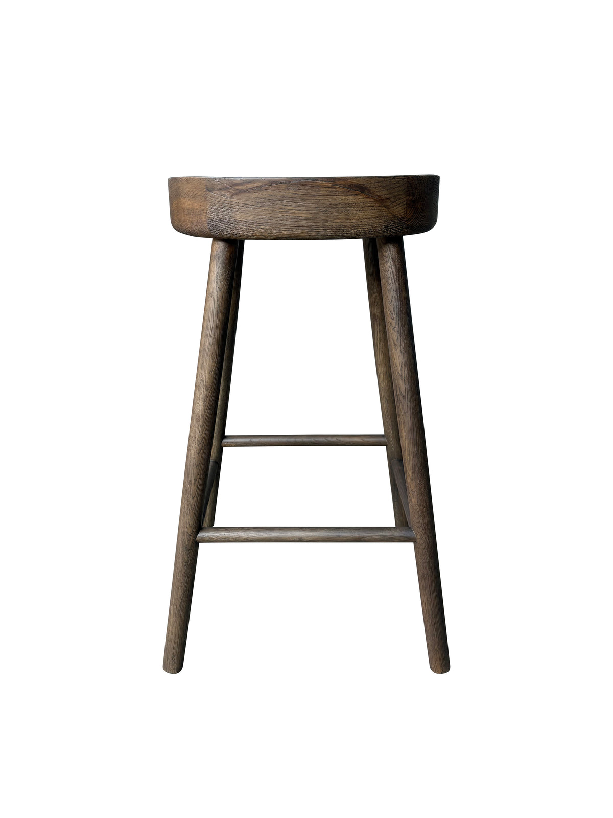 Napa Barstool - Solid American White Oak - Dark Brown